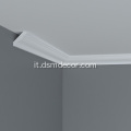 Cornice semplice moderna architettonica in PU